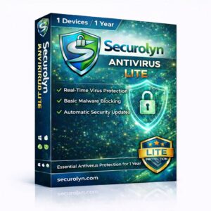 SecuroLyn Antivirus Lite (1 Devices / 1 Years)